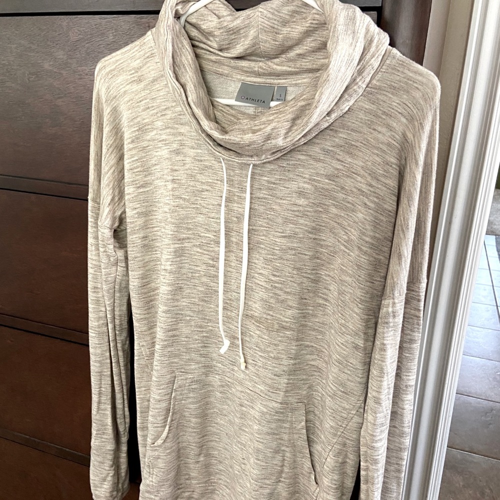 Athleta Studio Cowl Neck Sweatshirt